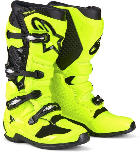 Alpinestars Tech 7 MX Laarzen Fluo Geel Zwart - Maat 10 - Laars