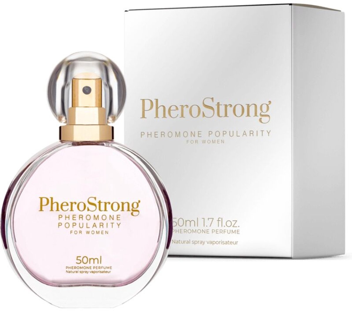 PheroStrong - Popularity Feromonen spray voor vrouwen - Roze