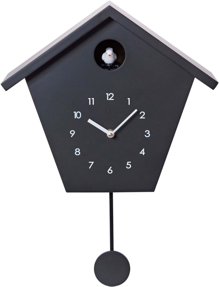 Core® Koekoeksklok Modern - Wekker - Inclusief Gewichtsketting - Zwart-‎ ‎25cm x 29cm x 12 cm