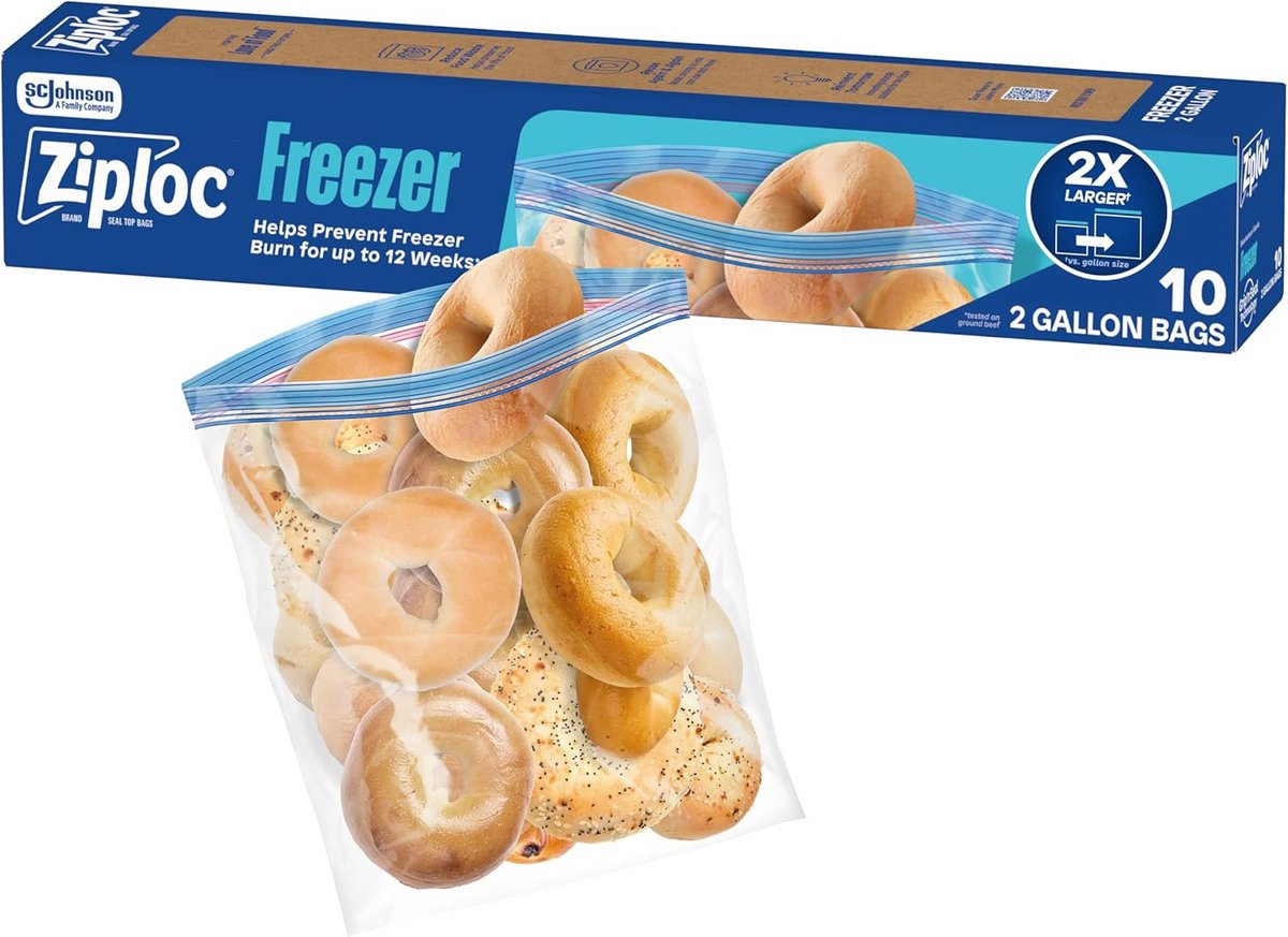 Diepvrieszakken Groot Formaat 2 Gallon 10 Stuks