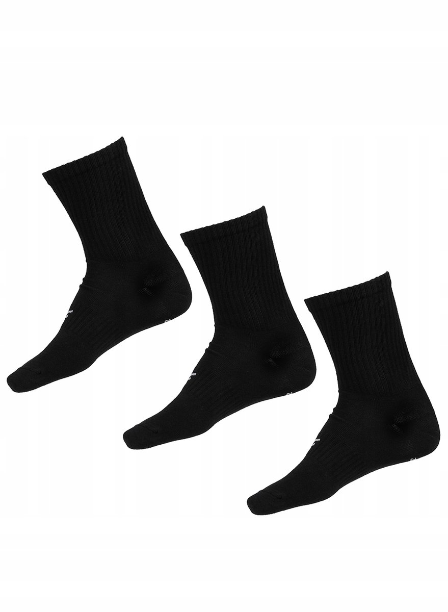 4F - Sokken - 3-Pack - Zwart - Katoen