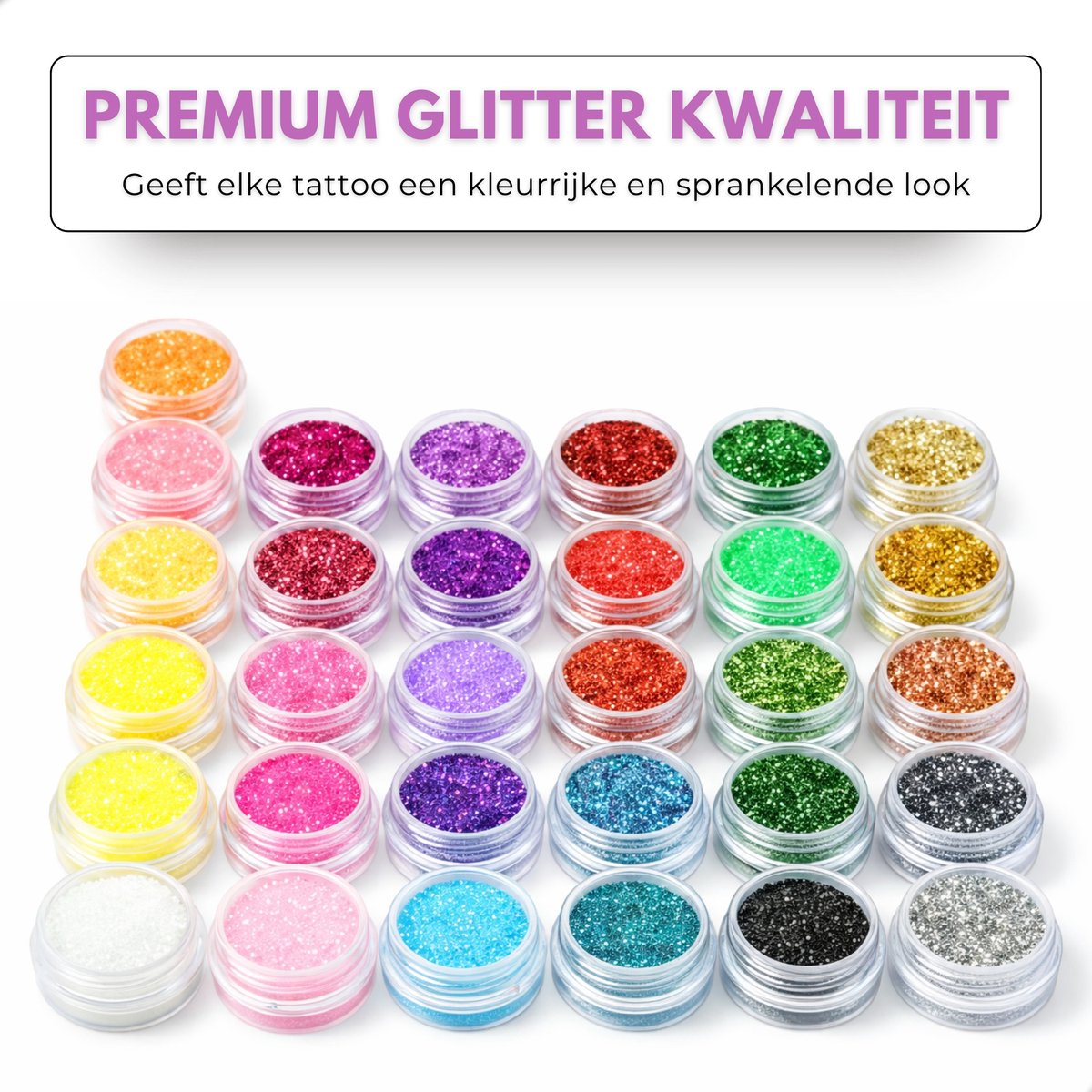 Boncy® XXL Glitter Tattoo Set - Schmink Tattoos Body Glitters - Incl. Sjablonen en Huidlijm - Tijdelijke Nep Tatoeages Voor Kinderen & Volwassenen - Glittergel Gezicht - Temporary Kinder Gel Neptattoos - Plak Lijm Tatoeage - Neptattoo Haar Face — afbeelding 7