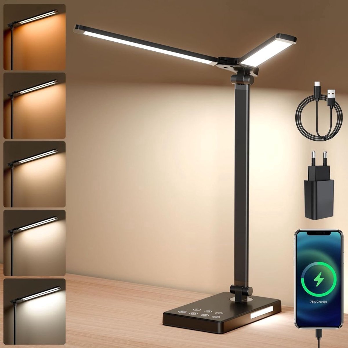 NBAP® Daglichtlamp Schilderen - Staand - Hobby - Zwart