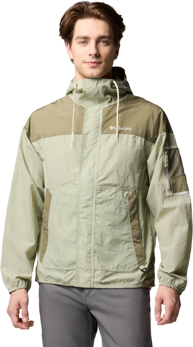 Columbia Challenger™ II Windbreaker Heren Outdoorjas Safari Stone Groen