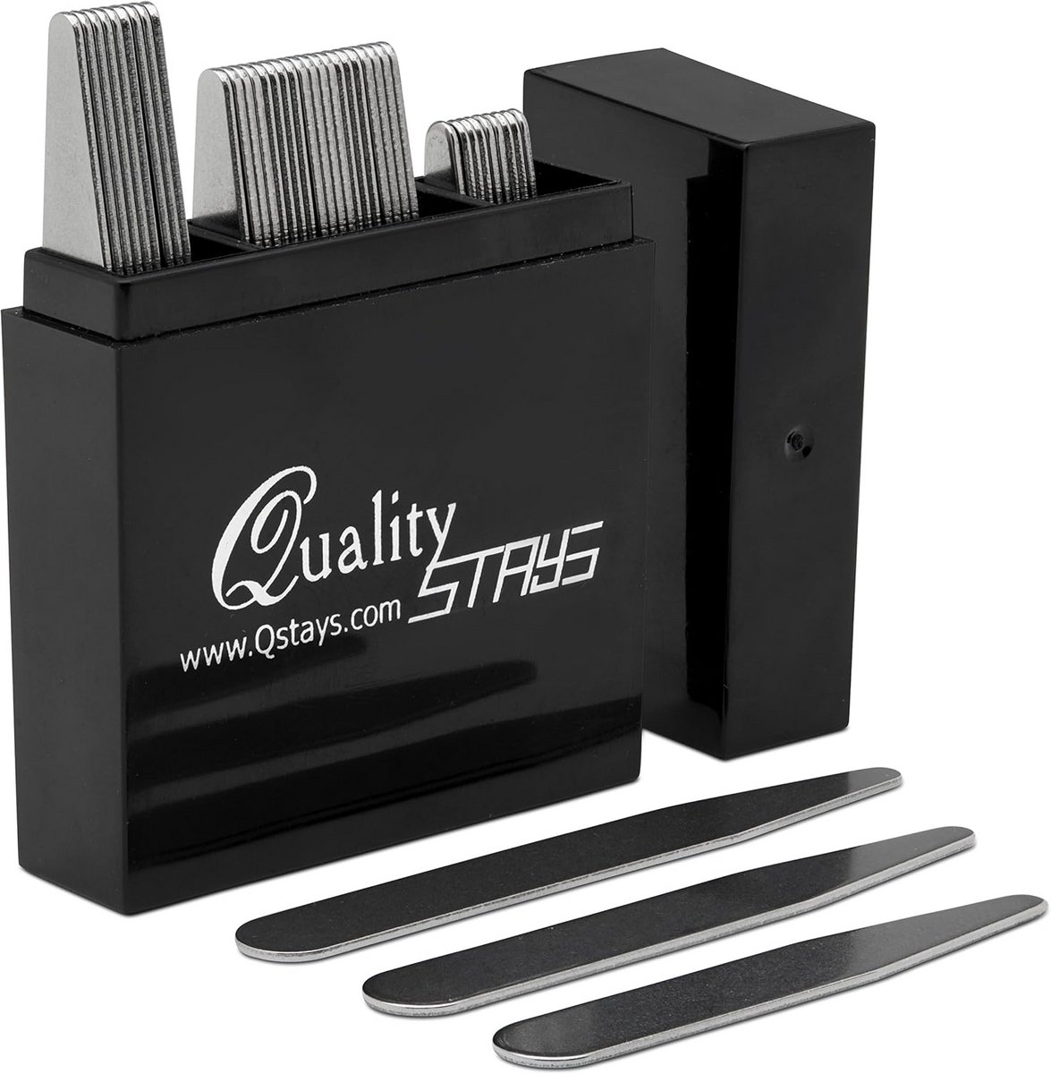 40x RVS Collar staven voor Overhemden - 3 Maten Collar Supports in Opbergdoos