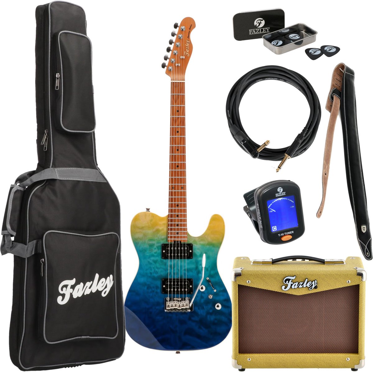 Fazley Sunrise Series Tide Blue Ocean Fade starterset