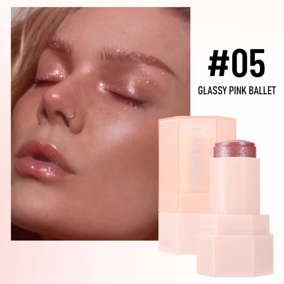 Glitter Jelly Highlight Stick - Glassy Pink Ballet - 9g