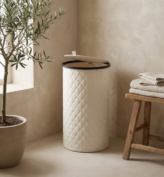 MAZAZU Ronde Wasmand 99L – Hoog Smal – Deksel & Waszak