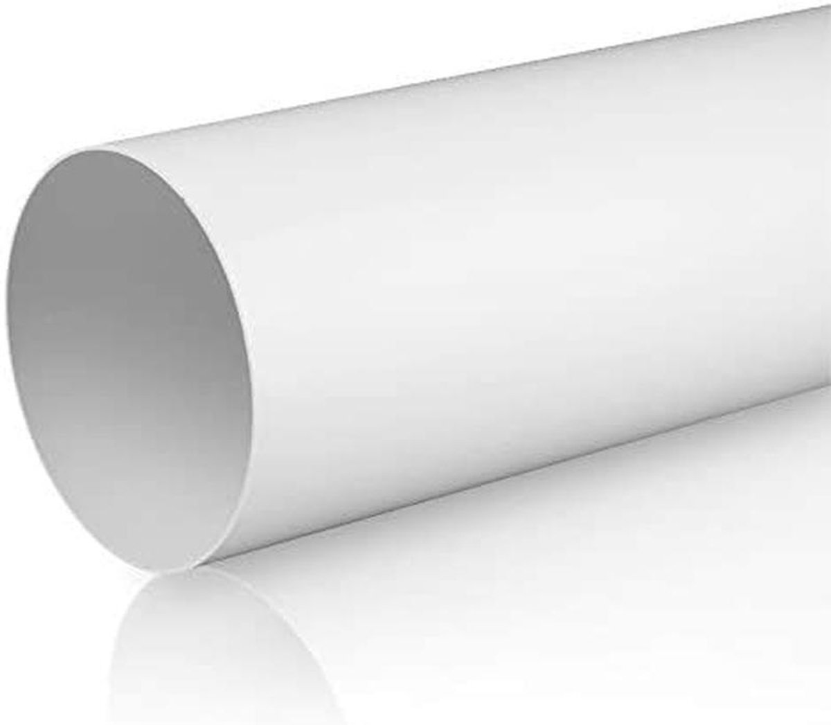 Ronde PVC Ventilatiebuis Set Ø100mm tot Ø150mm - Inclusief Bochten, T-stukken en Klep