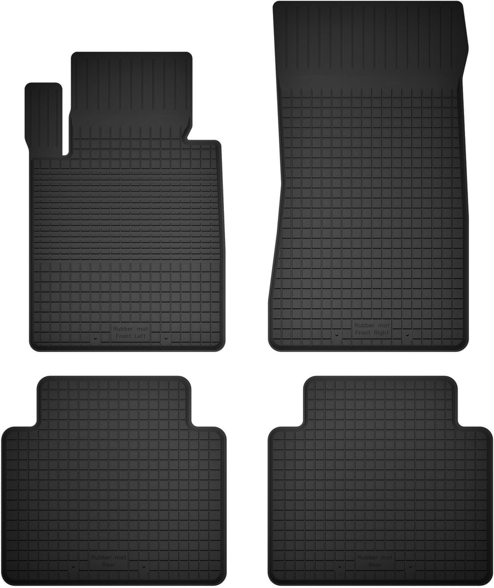 Wielganizator BasicProtect Serie - Rubber Automatten - Porsche Panamera II (2017-) - 1,5 cm Rand - Set van 4