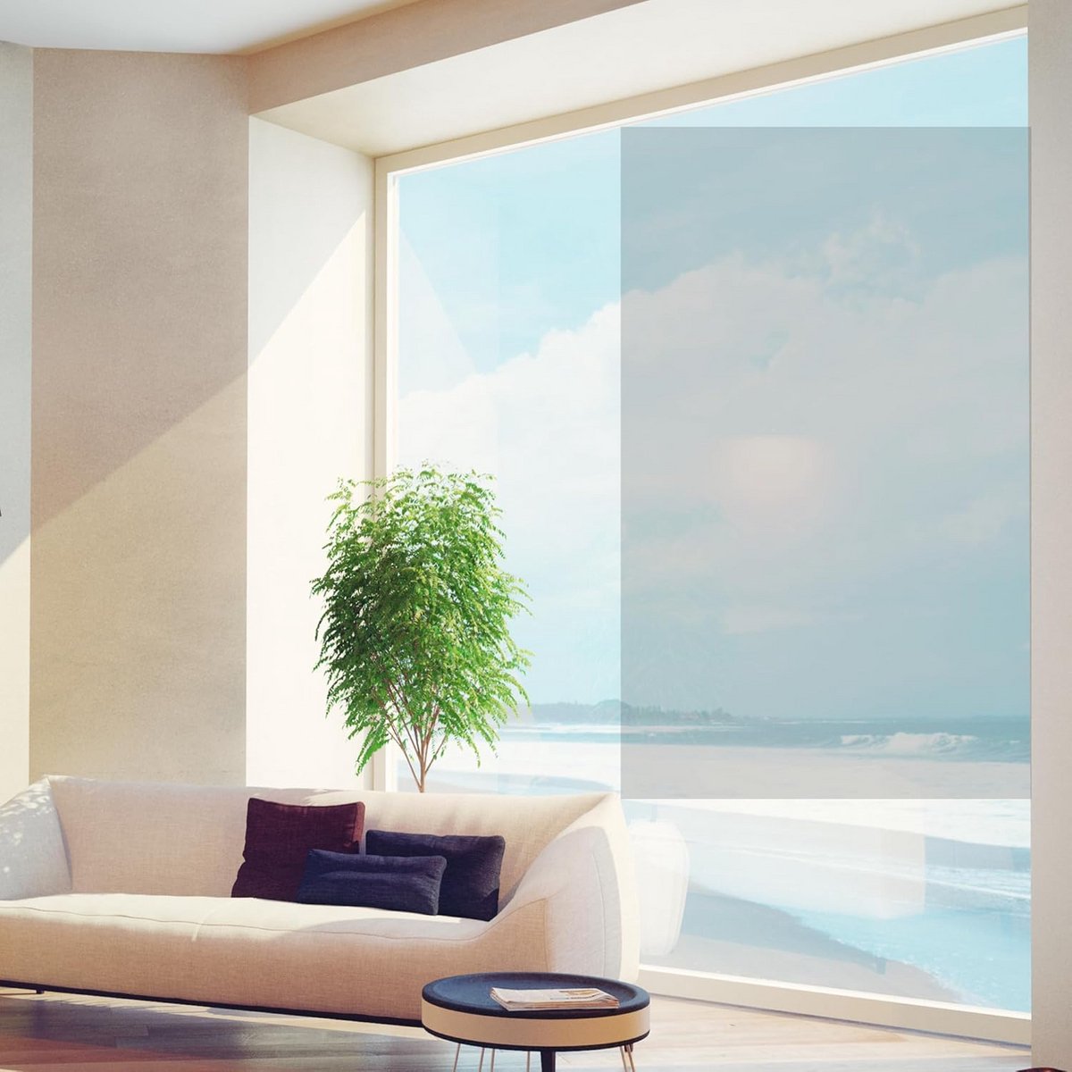 Raamfolie - Zonwerende folie - Privacy en warmte reguleren - Nano-carbon technologie - 120