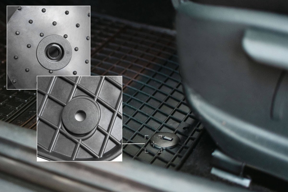 Wielganizator - Auto Vloermat - Toyota Corolla 2002-2007 - Rubber - Zwart – foto 6