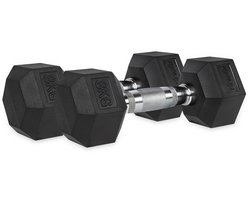 VirtuFit Hexa Dumbbell Pro Set - 2 x 8 kg - Hexagon Dumbbell - Krachttraining - Set van 2