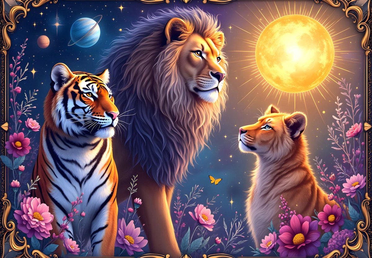 Alipson Puzzle katten puzzel Feline Cosmos - legpuzzel voor kinderen.