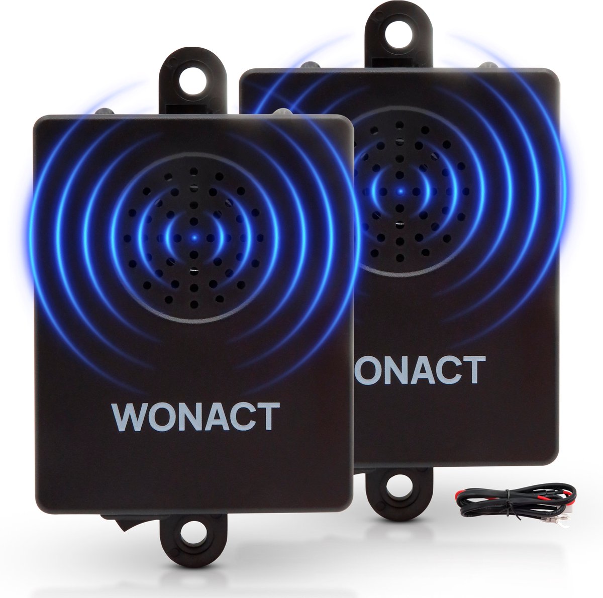Wonact Marterverjager 12V Auto – 2 Stuks – Steenmarter Verjager – Anti Marter – Ongedierteverjager - Binnen & Buiten - Outdoor - Tegen Marters, Muizen & Ratten