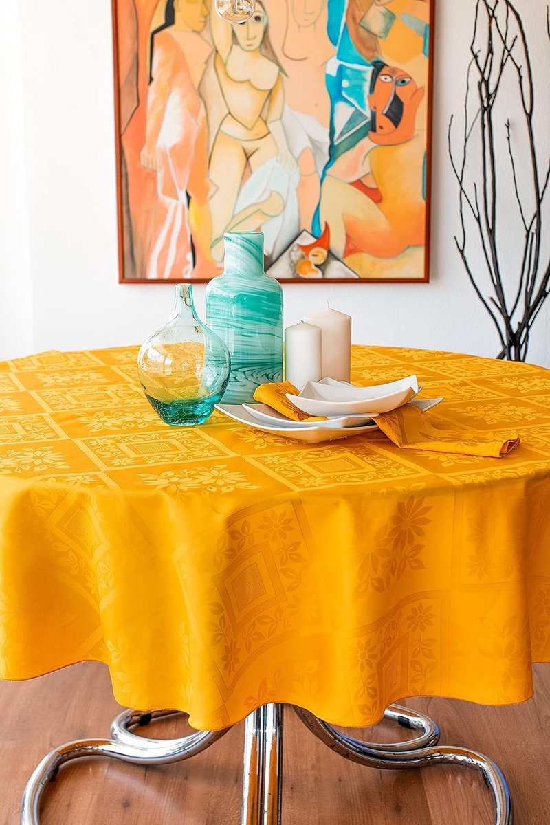 Luxe Jacquard Tafelkleed van Puur Katoen - Rechthoekig, Vierkant, Rond en Ovaal