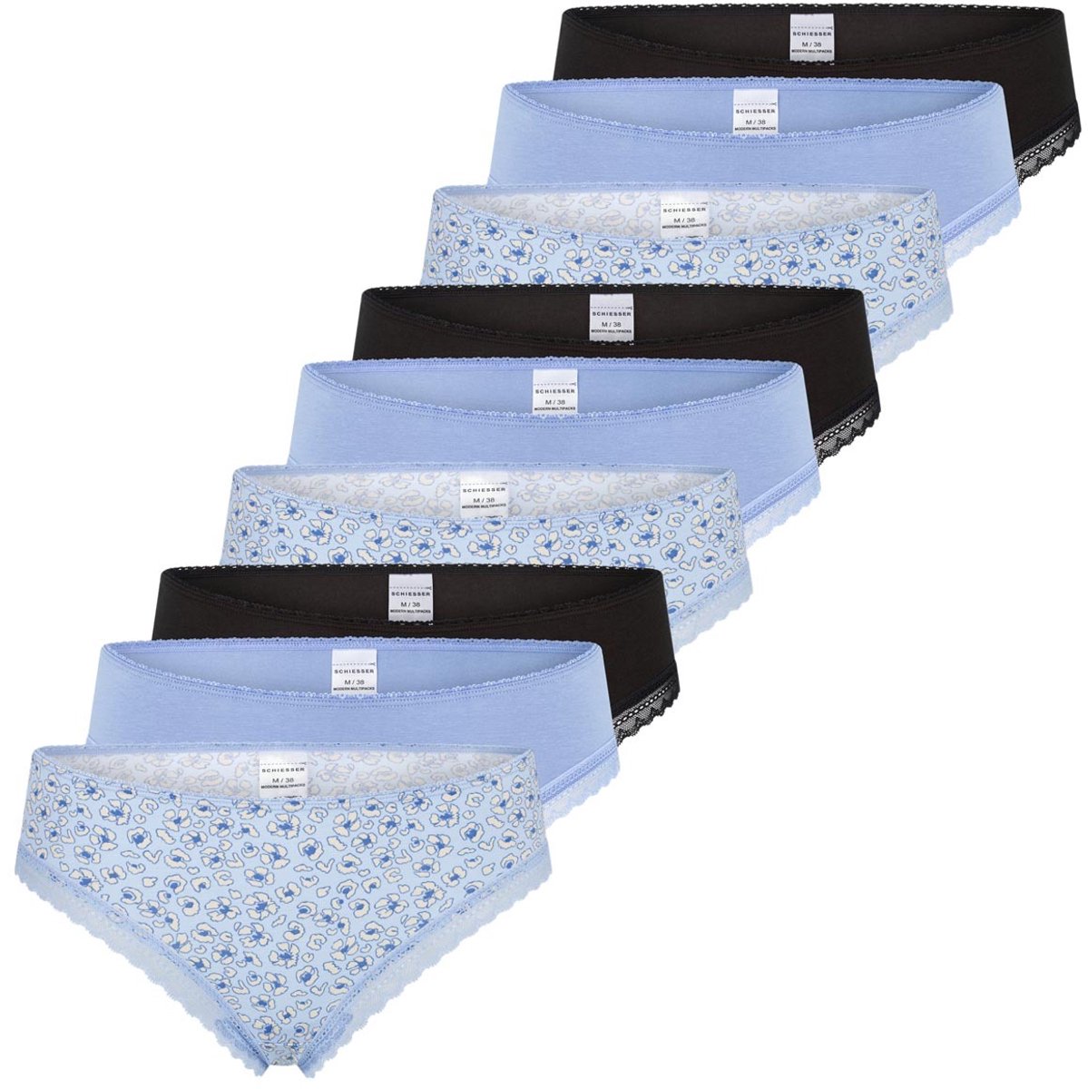 Schiesser Dames riosslip 9 pack Modern Multipacks