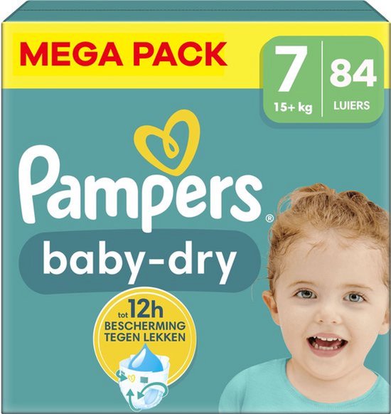 Pampers - Baby Dry - Mega Pack - 84 stuks - 15+ KG - Maat 7