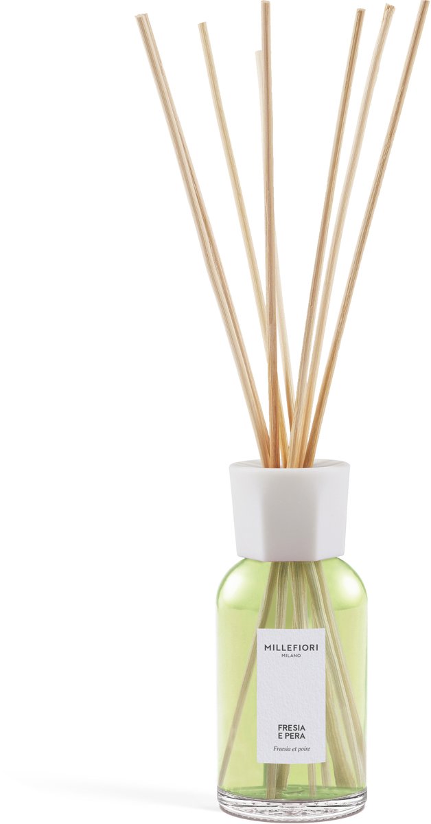 Millefiori Milano - Geurstokjes 250 ml - Fresia e Pera - 4 tot 5 maanden