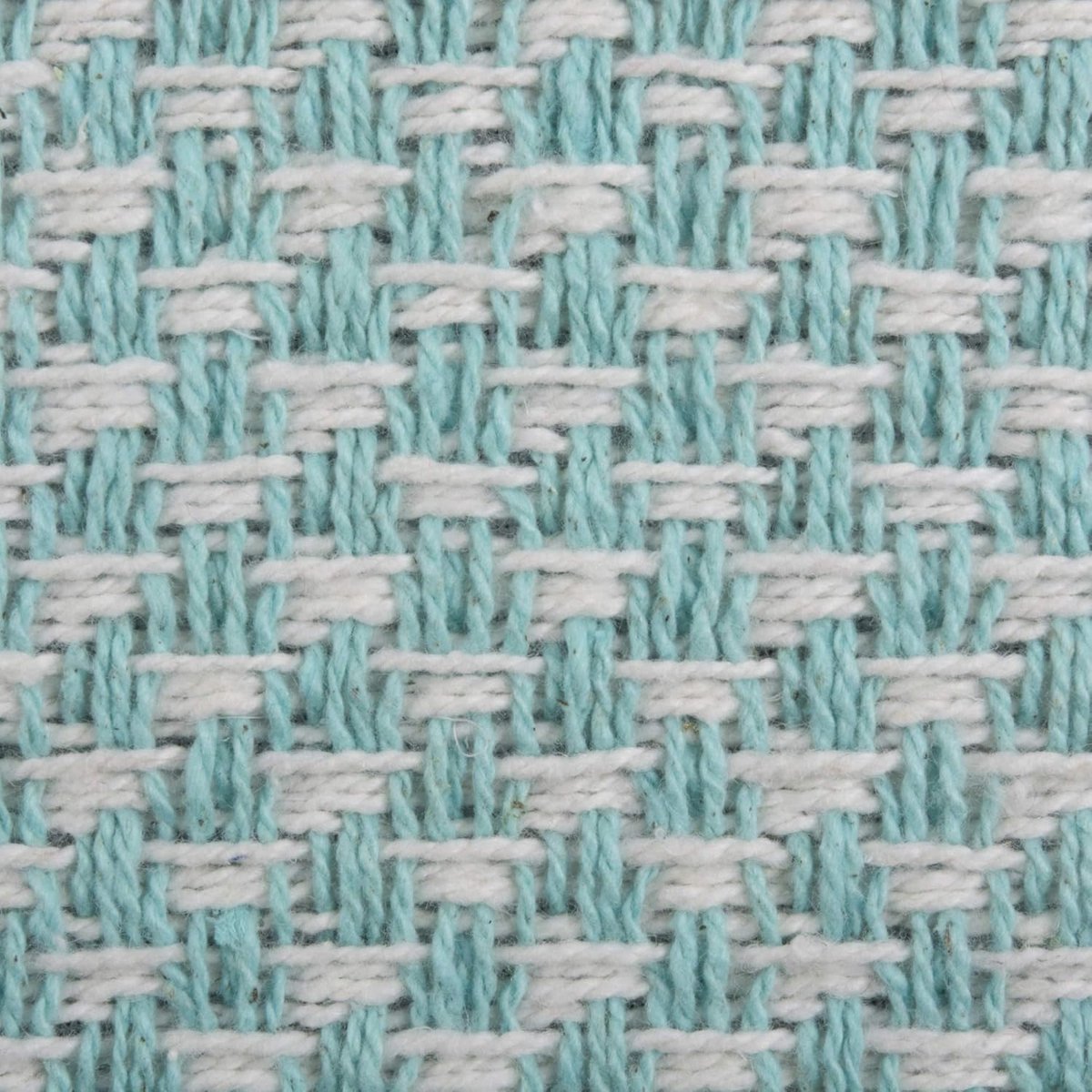 Gevlochten Katoenen Tafelloper - 15x72 Inch - Aqua - Voor Feestdagen, Diner & Dagelijks Gebruik