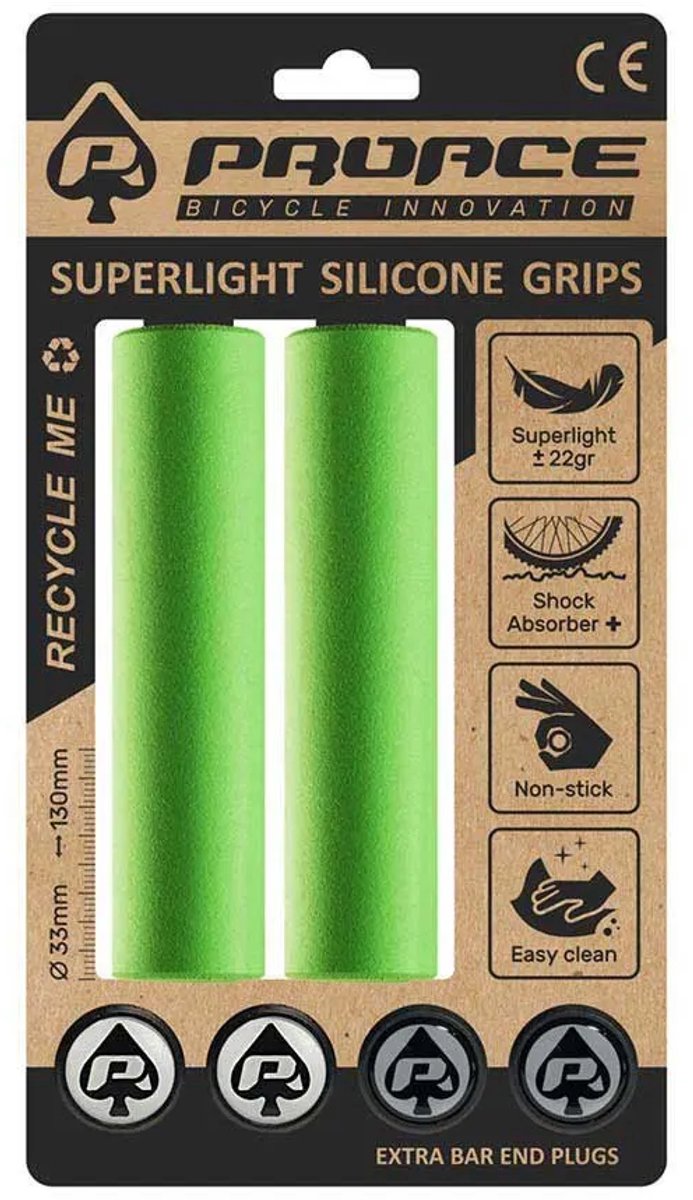 Proace Silicone Superlight Handvatten Groen 130 mm