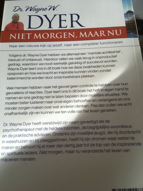 Niet morgen, maar nu