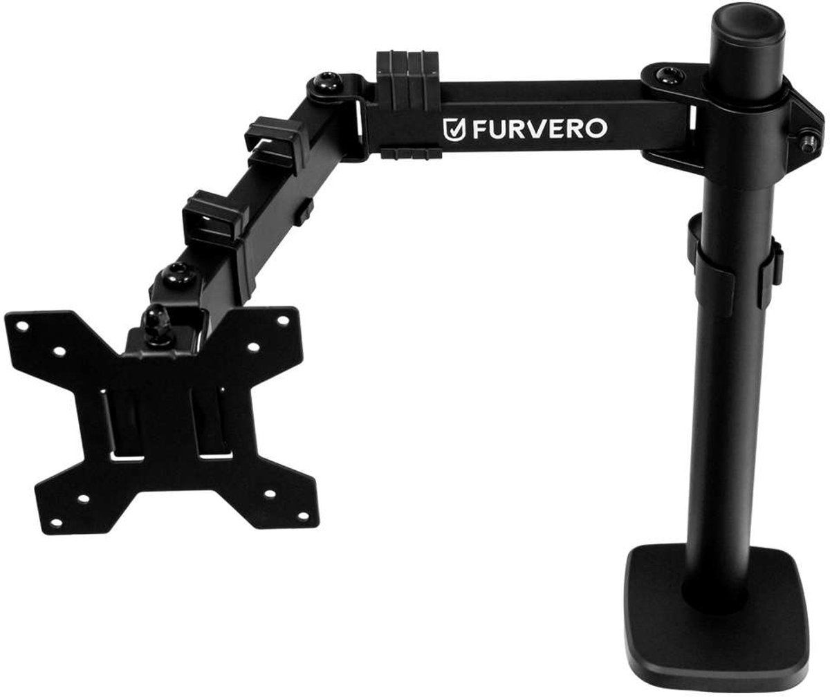 FURVERO HK004 – Monitorarm – Enkel verstelbare arm – 10–32 inch compatibiliteit – Ergonomisch en ruimtebesparend