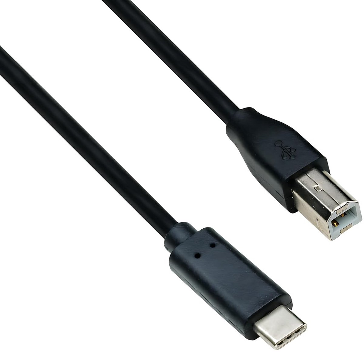 USB C naar USB B-Printerkabel voor Scanners en Printers (2 Meter, Zwart)