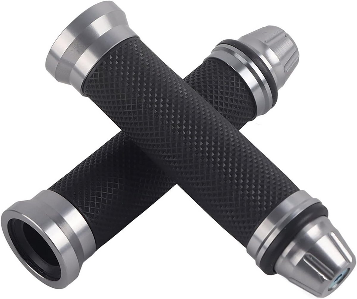 Universele Motor Stuurgrepen 7/8 inch Aluminium CNC Rubber Set