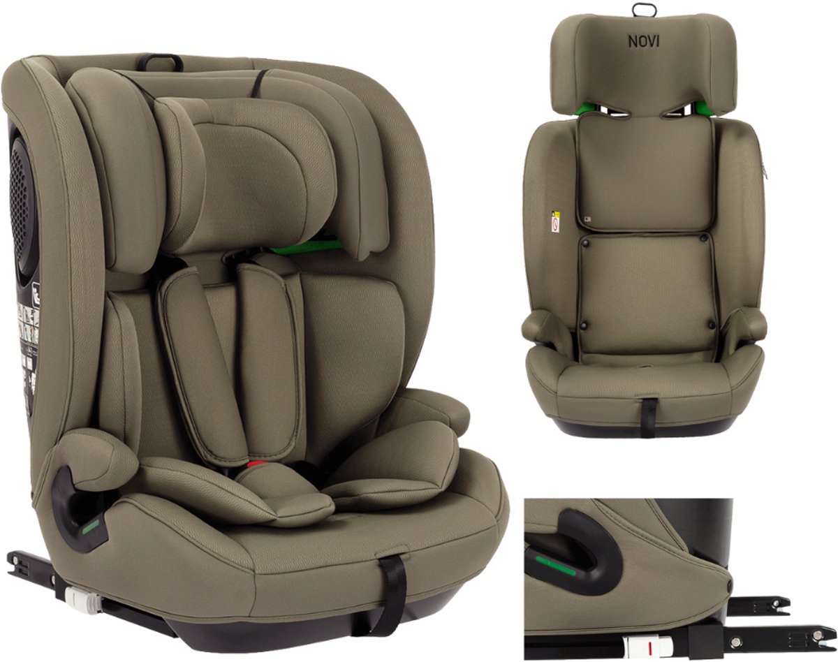 Novi Jules V2 Isofix Autostoel 76-150 cm – Groep 1/2/3 – Isofix + Top Tether – Verstelbare Hoofdsteun – I-Size