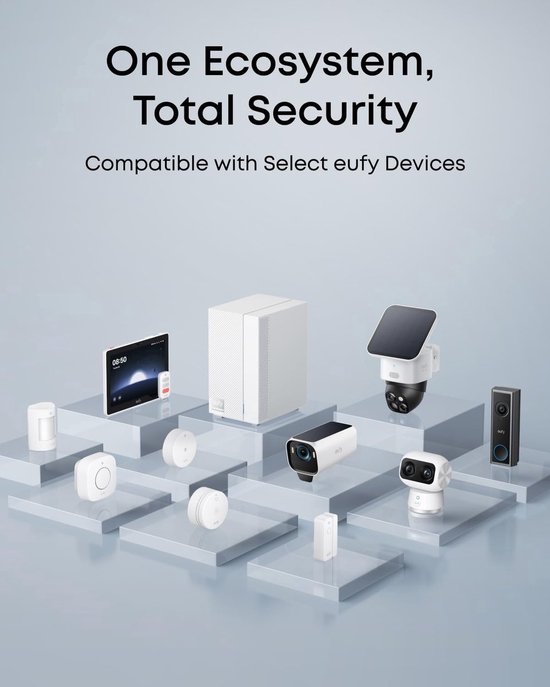 eufy HomeBase Professional S1 + eufy Security eufyCam S4 triple lens Bullet-PTZ - 4K UHD - 360° Pan & Tilt - auto-tracking - Kleurennachtzicht - Bundelvoordeel van Eufy — afbeelding 5