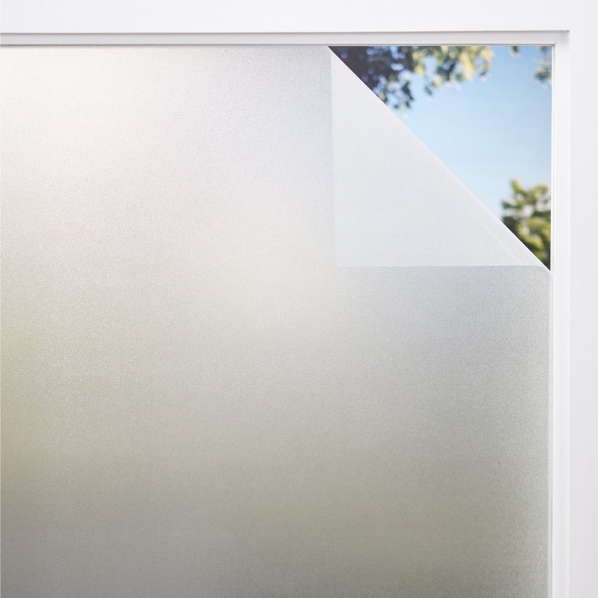Verwijderbare privacyfolie voor badkamerramen, getint glas, 11,8 x 78,7 inch, mat.