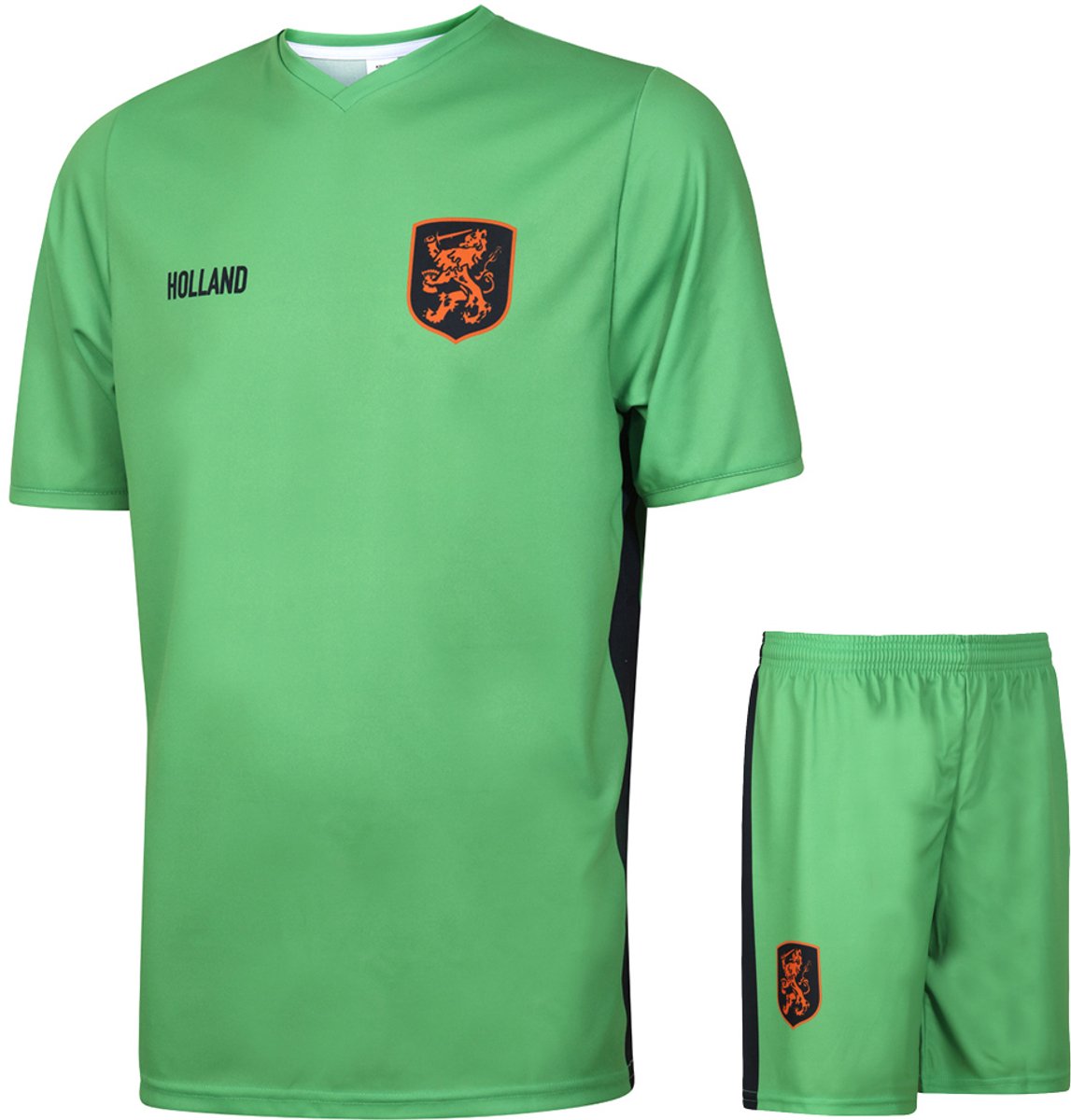 Nederlands Elftal Keeperstenue Groen - Voetbal Tenue Kinderen - Shirt en Broekje - Jongens en Meisjes - Volwassenen - Heren en Dames - Maat 152