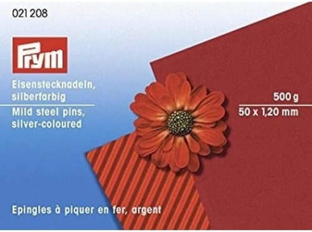 Stalen kopspelden zilver 1,20 x 50 mm - 500 gram