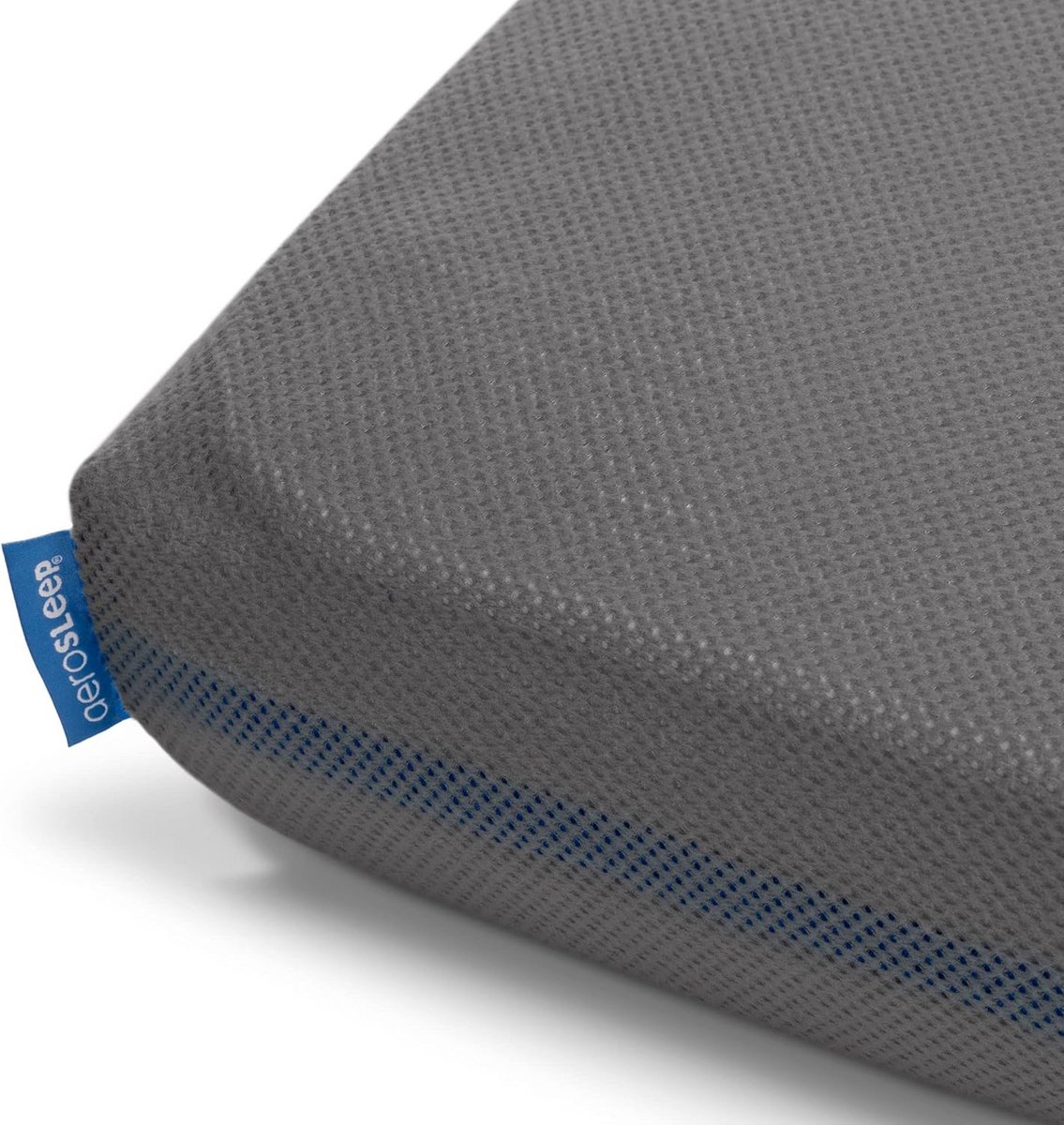 SafeSleep Hoeslaken voor Babybed - 80 x 40 cm - Donkergrijs