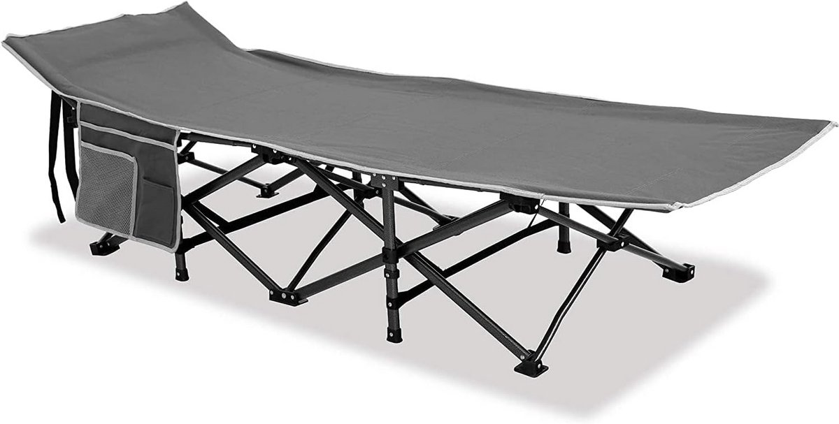 Inklapbaar Veldbed XXL 270 kg Campingbed voor Volwassenen Lichtgewicht