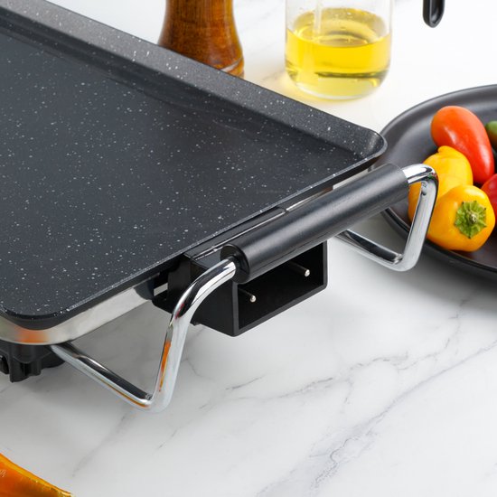 Royal Swiss® grillplaat XXL - Bakplaat 2000W - Grill apparaat - tafelgrill 8 Personen — afbeelding 2