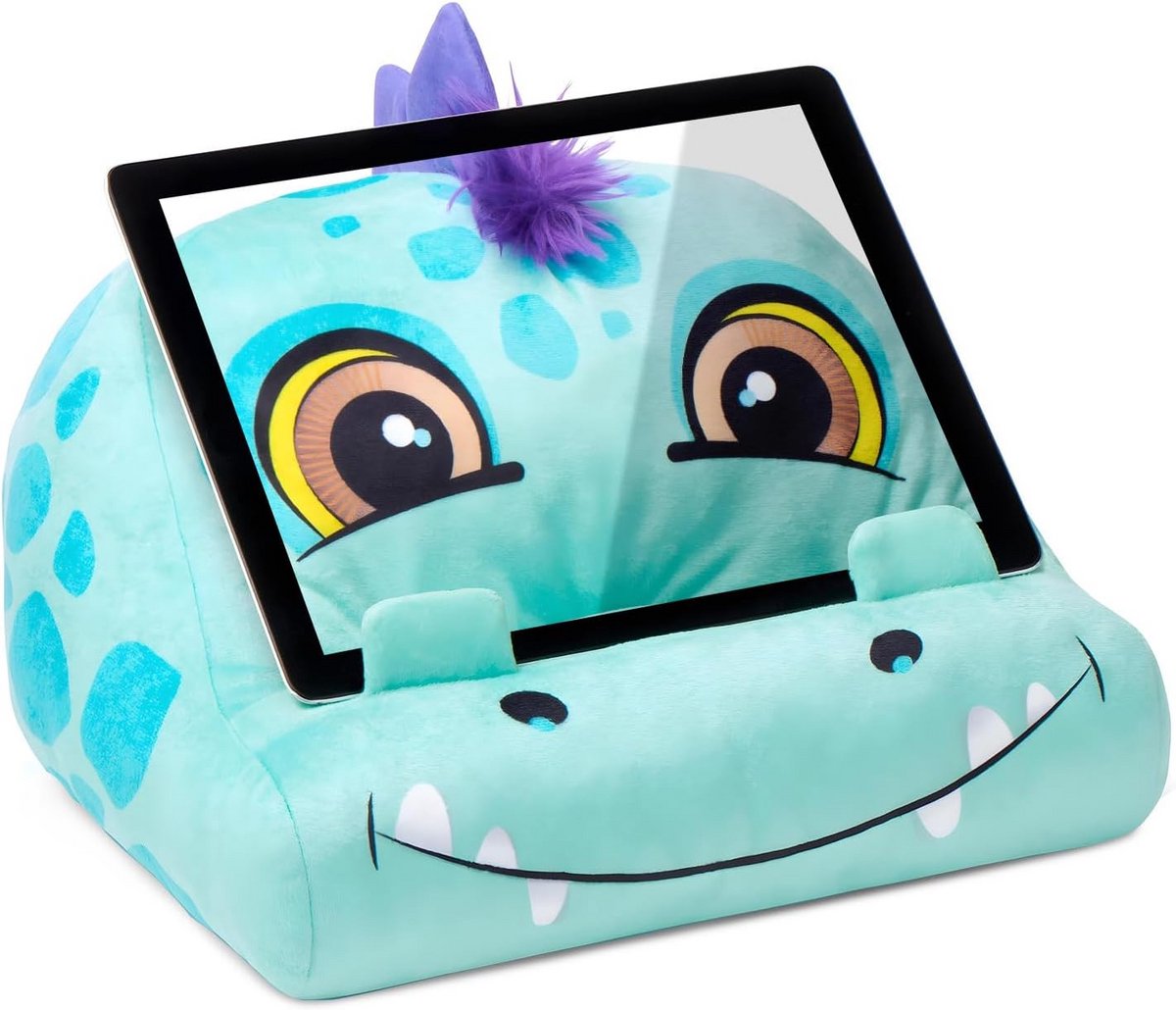 Pluchen Boeken- en Tabletstand - Handsfree Leeskussen met Opbergvak - Multifunctionele Leun voor iPad en E-readers - Wasbaar en Veilig