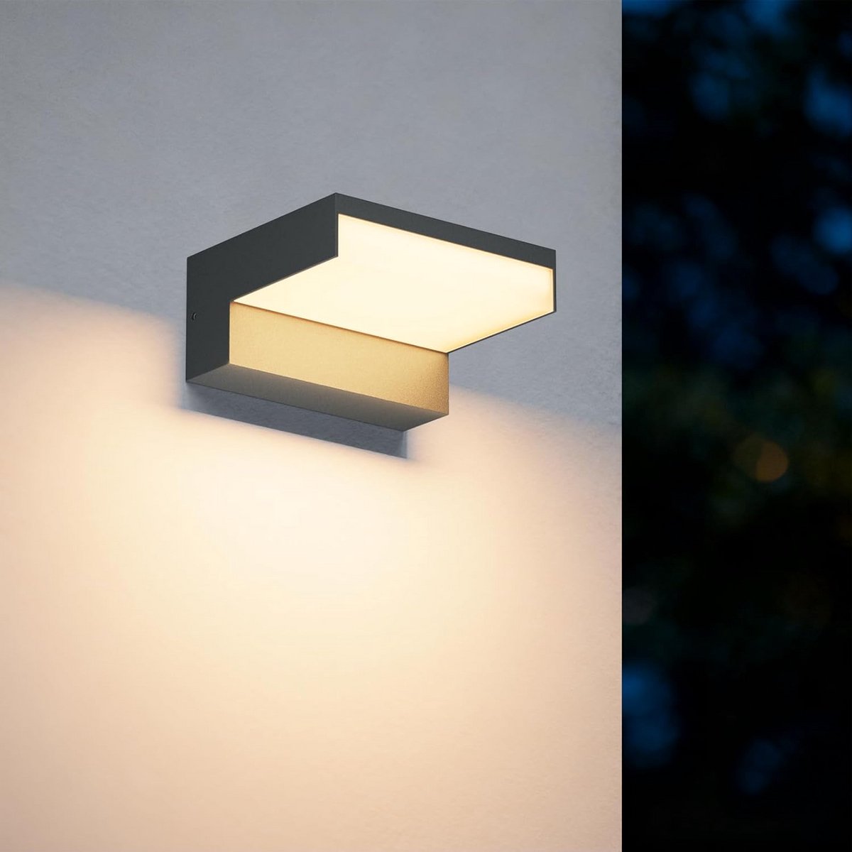 Waterdichte LED Buiten Wandlamp 24W Warm Wit voor Gang en Tuin