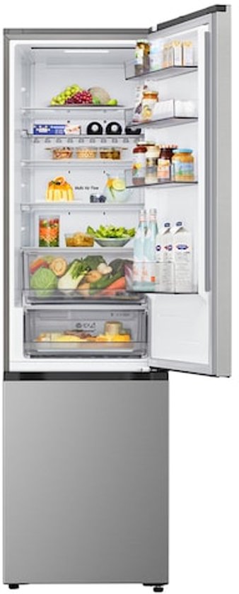 LG GBBS322CPY Koelvriescombinatie 465L Prime Zilver, Slim Koelen, AI Fresh, DoorCooling+ & FRESHBalancer