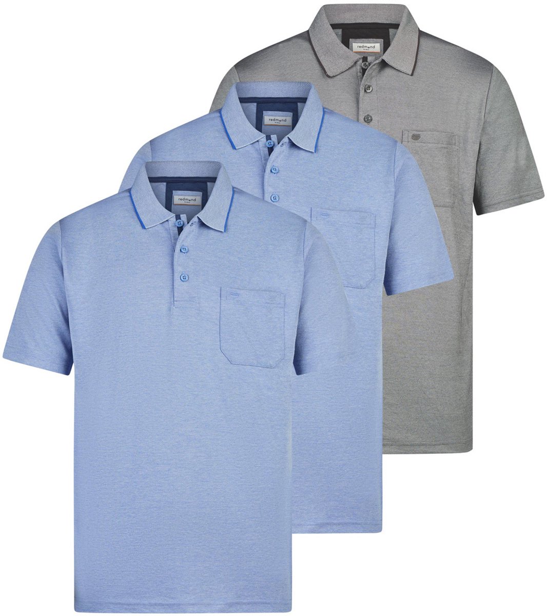 Redmond Heren poloshirt 3 pack Basic
