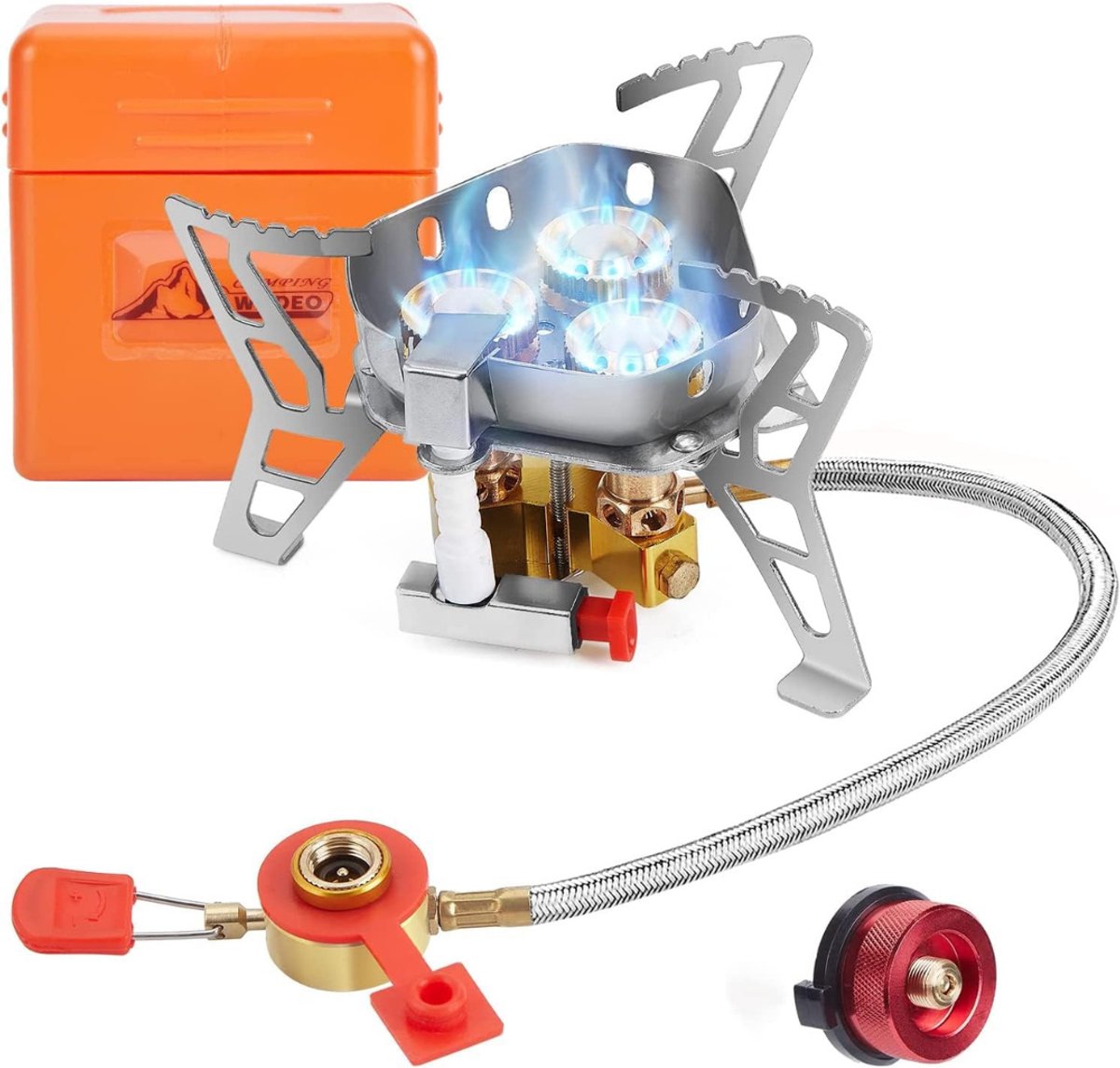 Core® Wokbrander Kookbrander voor Butaan- Koper en Gietzijer - Gemakkelijk Instelbaar - Metaal - 9cm x 9cm x 10cm