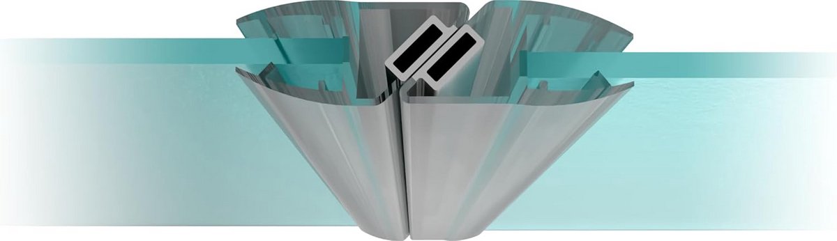 2 Meter Afdichting voor Douchedeur Magneetstrip voor Glas 5-8 mm