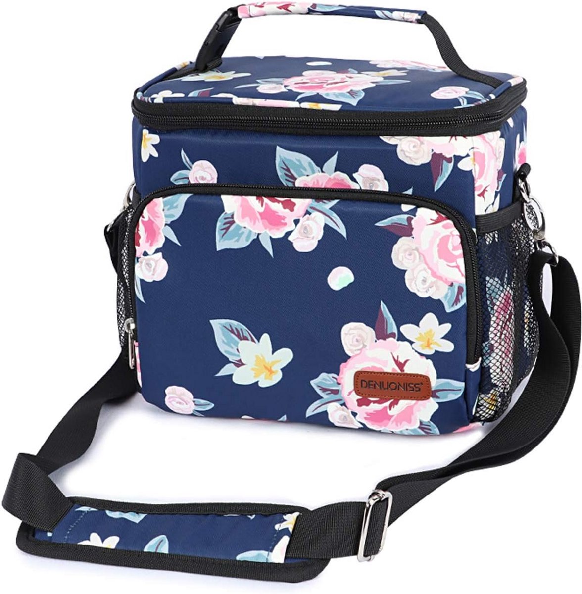 Draagbare Koeltas - Lunch Tas voor School, Kantoor en Picknick - Grote Capaciteit - Waterdicht Polyester - Donkerblauw
