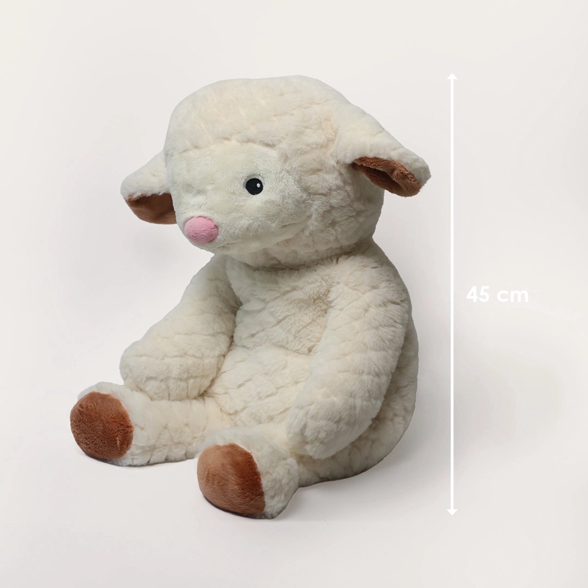 Lotgenootje Verzwaringsknuffel Schaap - 45cm/2kg - Verzwaarde Knuffel - Weighted Stuffed Animal - Sensorisch Speelgoed - Zware Knuffel Anxiety - Plushie — afbeelding 8