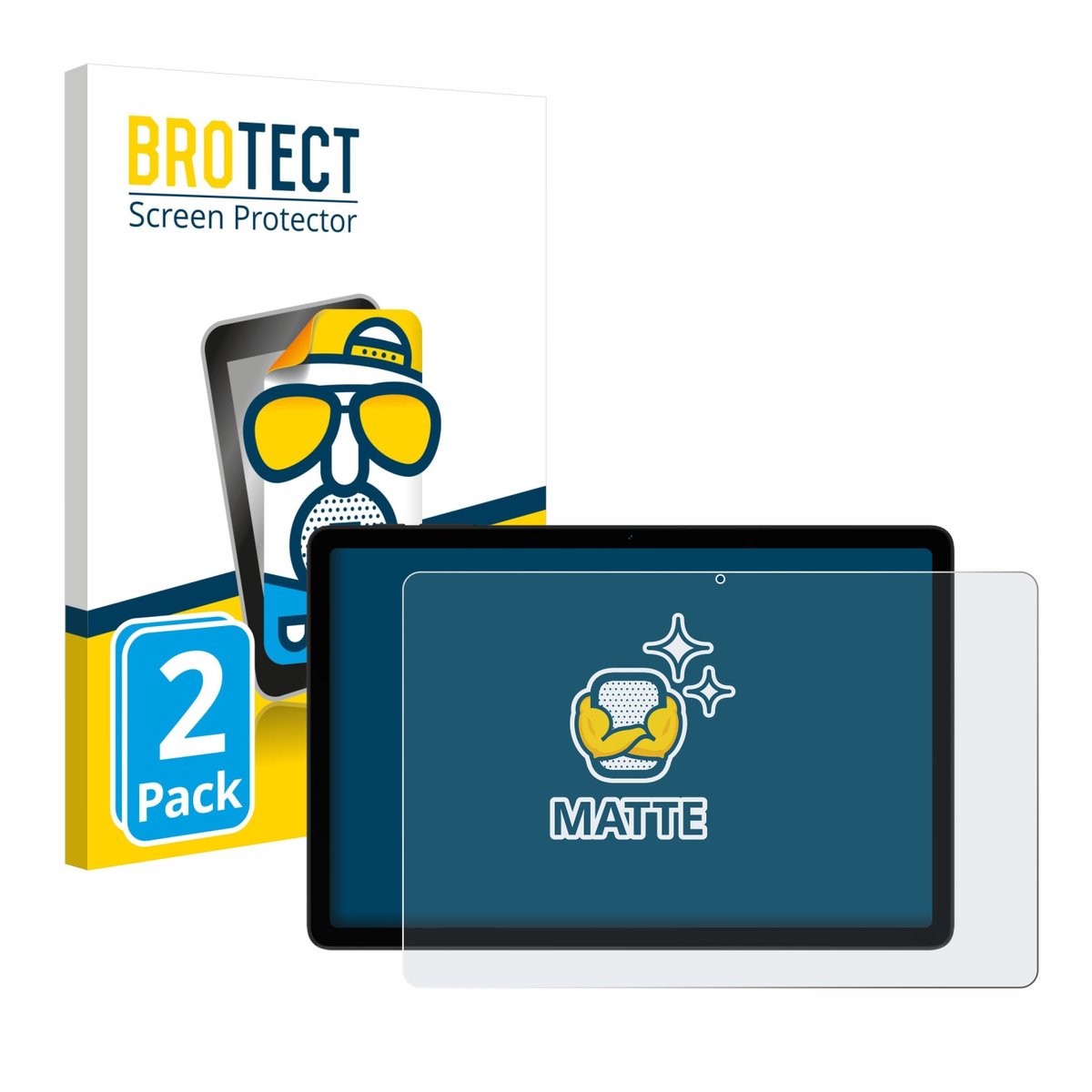 BROTECT - Screenprotector voor Doogee Tab A9+ - Folie Beschermfolie matte 2 Stuks