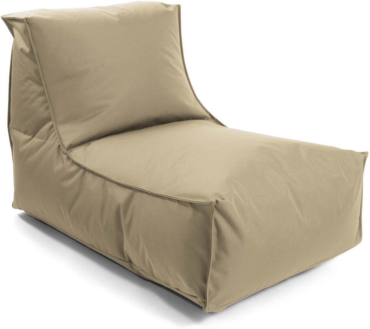 mokebo Zitzak voor kinderen & volwassenen 'Der Sundowner', Bean Bag met vulling of vloerkussen voor indoor & outdoor, ook als ligkussen in Beige-Khaki