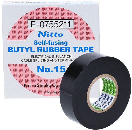 Vulkaniserende tape - 19mm x 5m Zelf vulkaniserende Tape -Nitto van Nitto — afbeelding 5