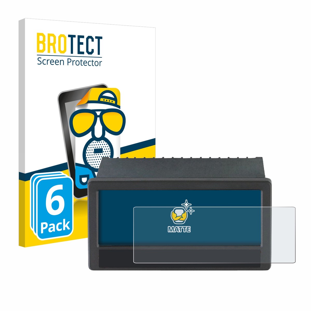 BROTECT - Screenprotector voor ifm DX2055 - Folie Beschermfolie matte 6 Stuks