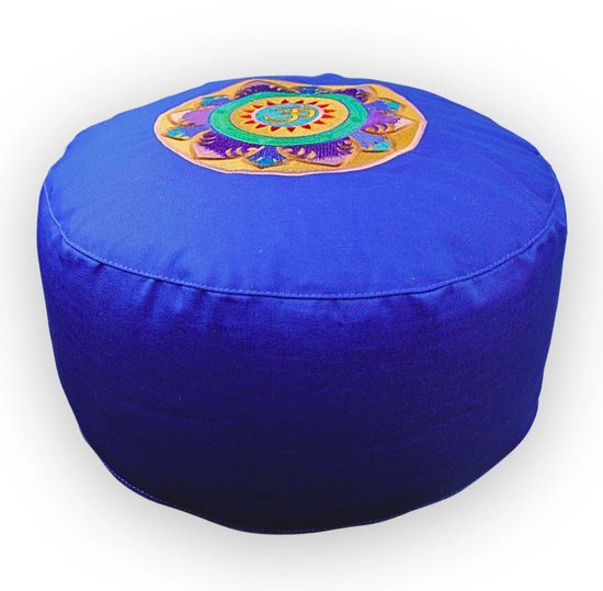 YogaStyles Meditatiekussen Symbolic Ohm blauw van YogaStyles — afbeelding 5